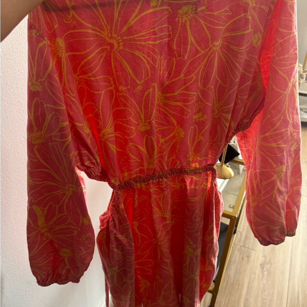 Universal Thread Pink and Yellow Floral Dress